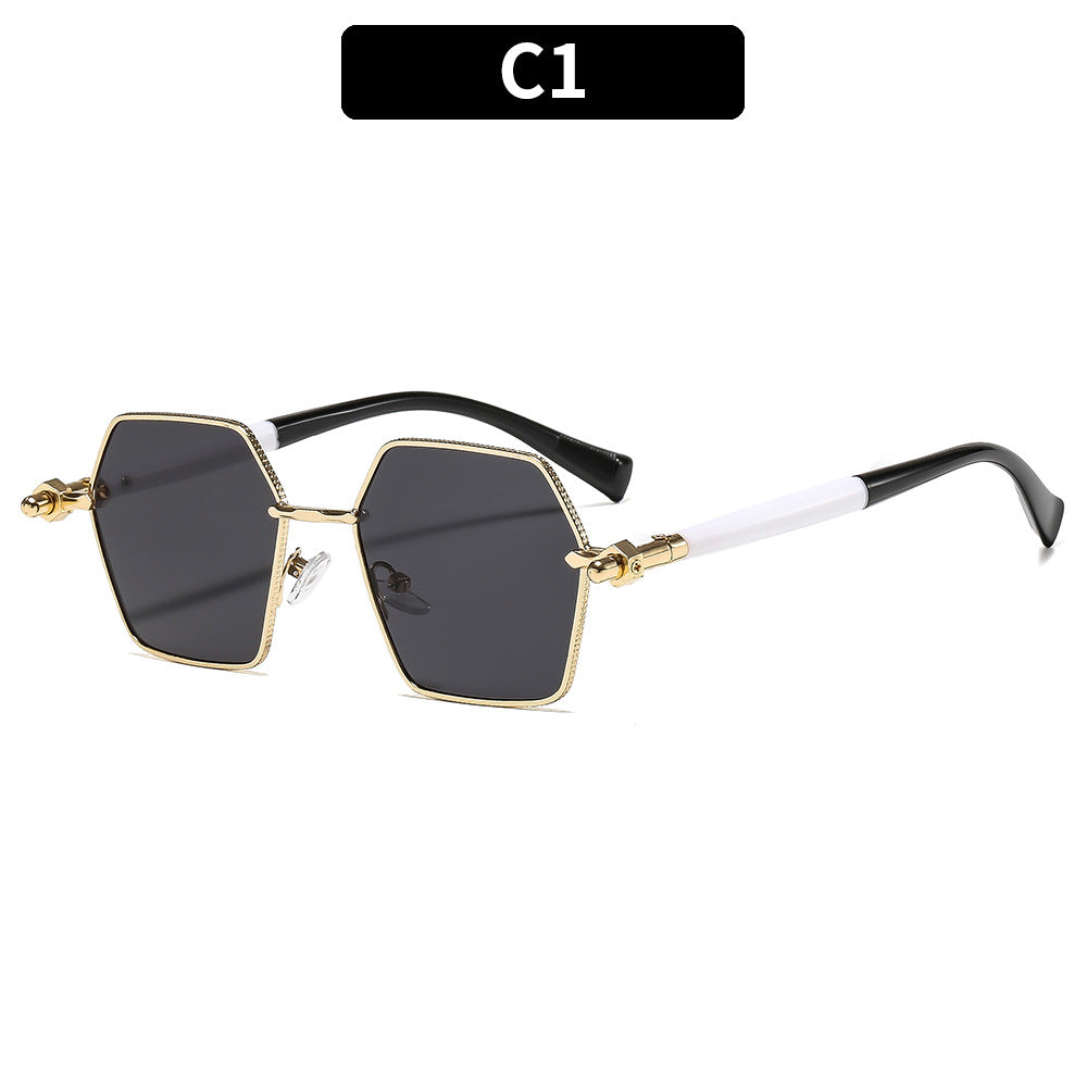Luxe Hexagonal Frame Sunglasses