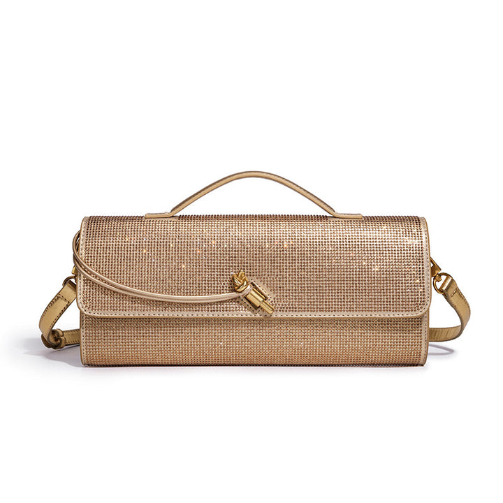 Elegant Rhinestone-Embellished Evening Clutch Bowlift