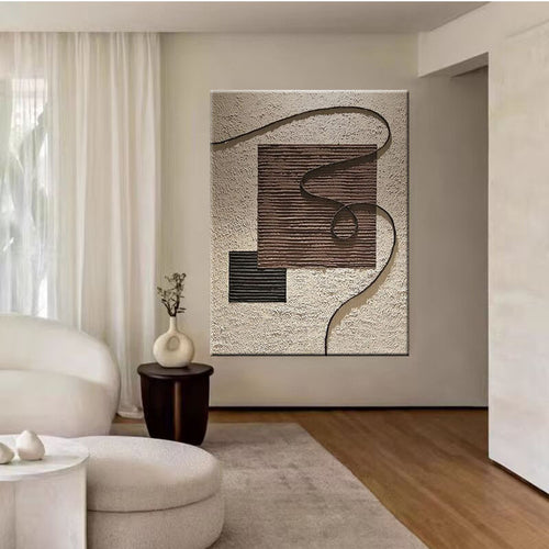 Textured Geometric Wall Art