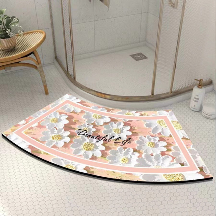Artistic Curved Bath Mat Bowlift