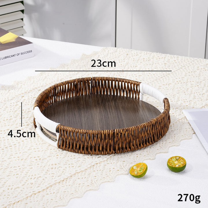 Stylish Handwoven Serving Tray Bowlift