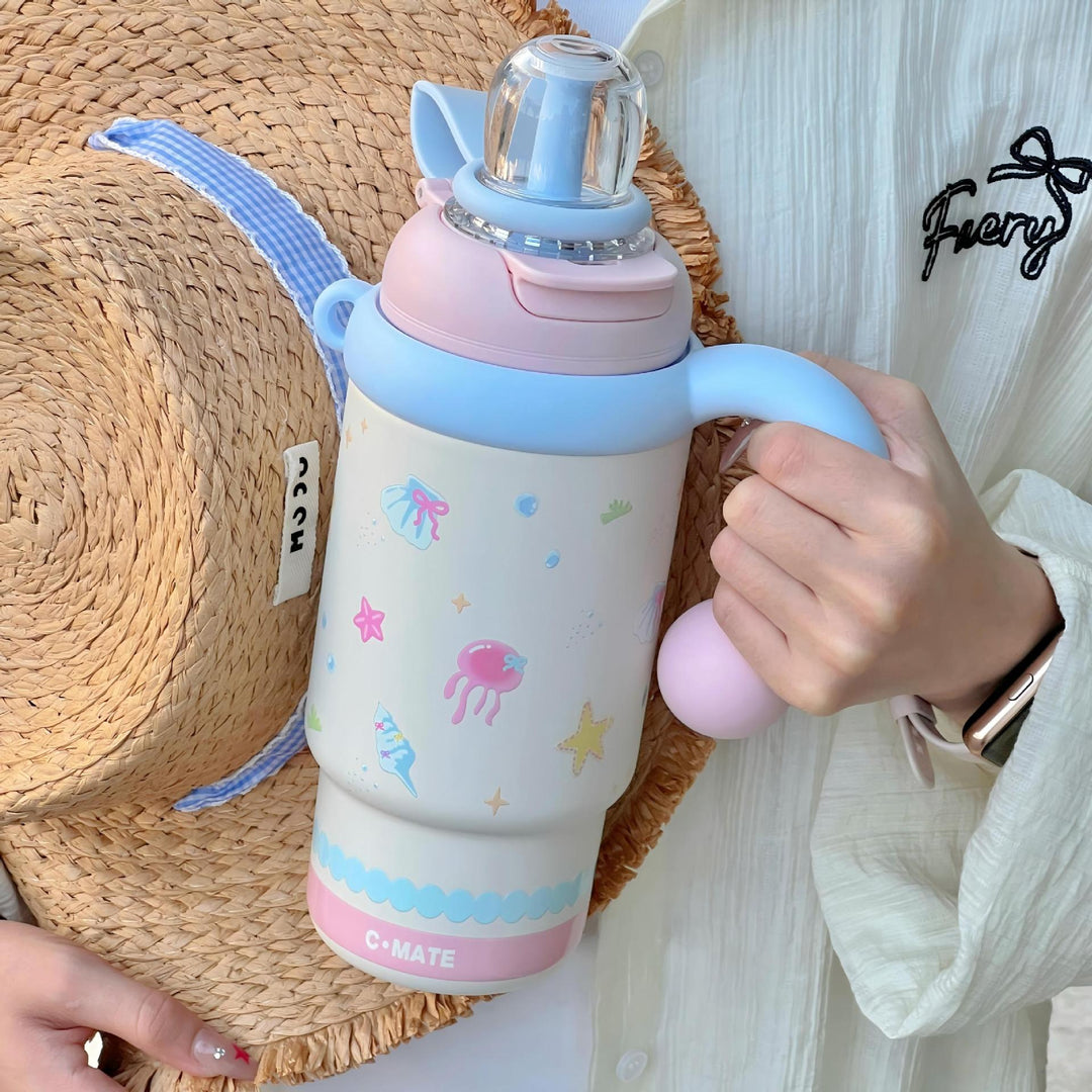Women Insulated Drinking Bottle with Creative Components Bowlift