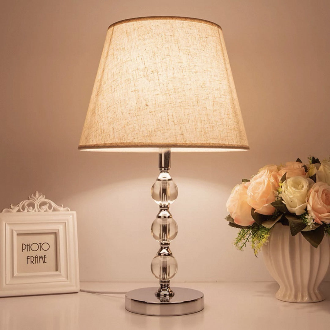 Elegant Glass Base Table Lamp