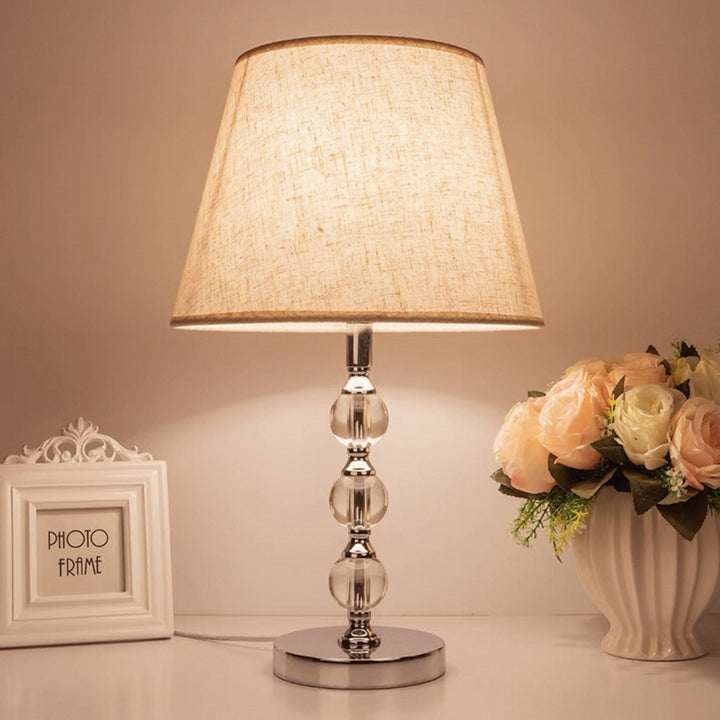 Elegant Glass Base Table Lamp