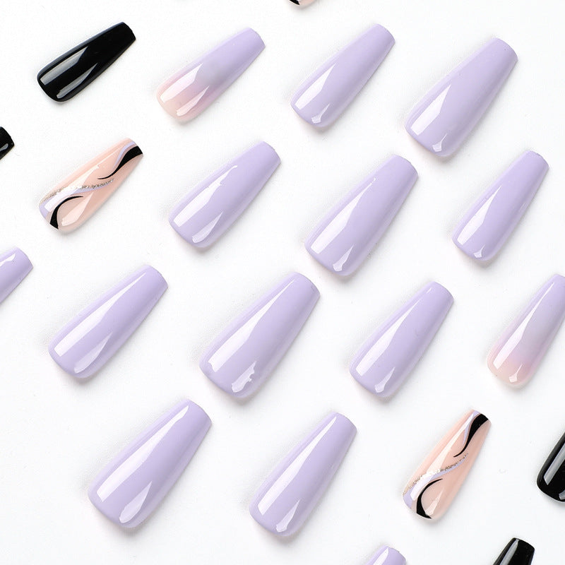 Artistic Nail Extensions in Elegant Design Bowlift