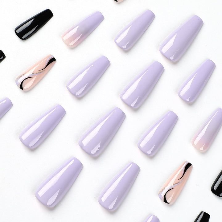 Artistic Nail Extensions in Elegant Design Bowlift