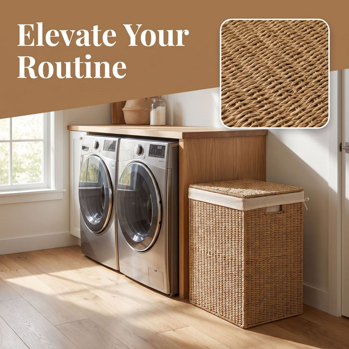 Woven Laundry Basket Bowlift