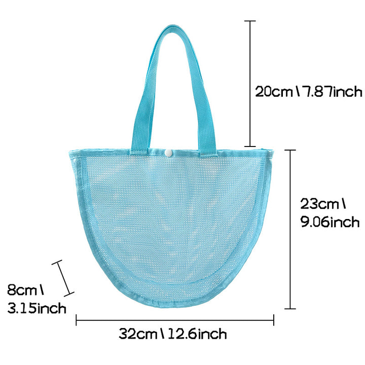Durable mesh beach bag with wide straps Bowlift