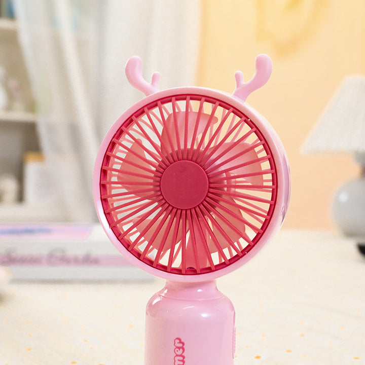 Women's Portable Fan with Cute Ears Bowlift