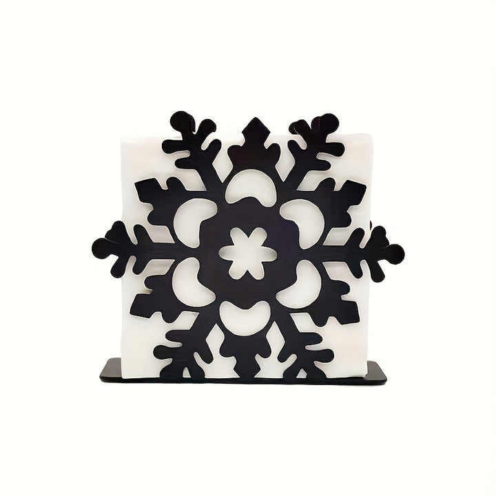 Snowflake-Themed Decorative Bookend