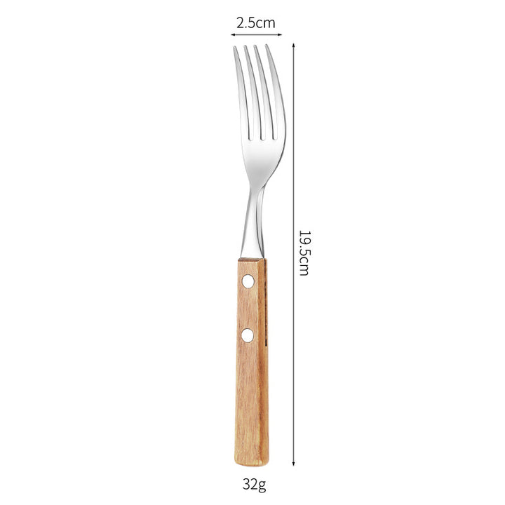 Dessert spoon with ergonomic wooden handle Bowlift