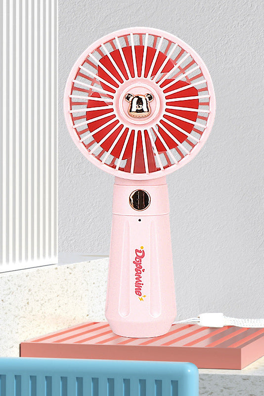 Women Portable Hand Fan with Animal Design Bowlift