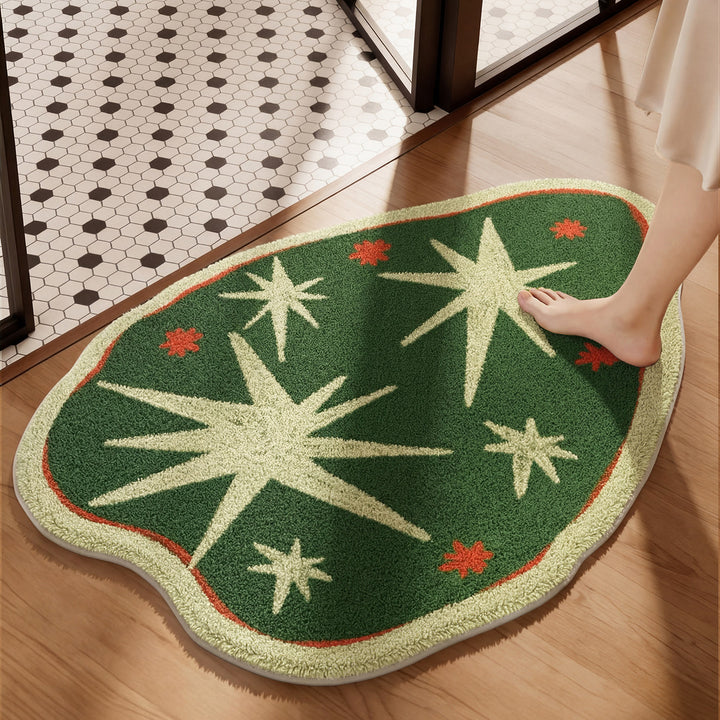 Leaf-Shaped Bath Mat