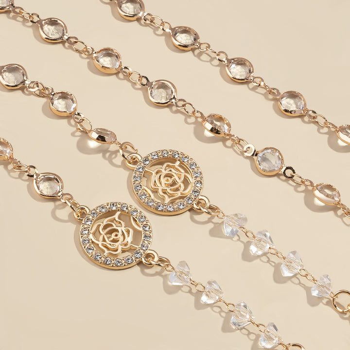 Glamorous Crystal-Embellished Eyewear Chain Bowlift