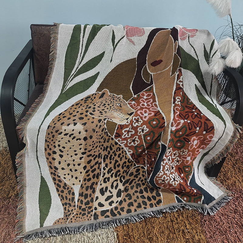 Artistic Bohemian Patterned Throw Blanket