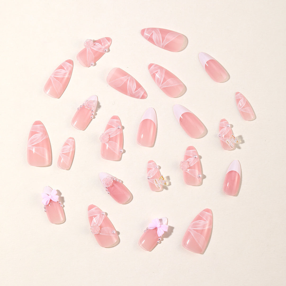 Decorative Acrylic Stiletto Nail Art Extensions Bowlift 1789713480