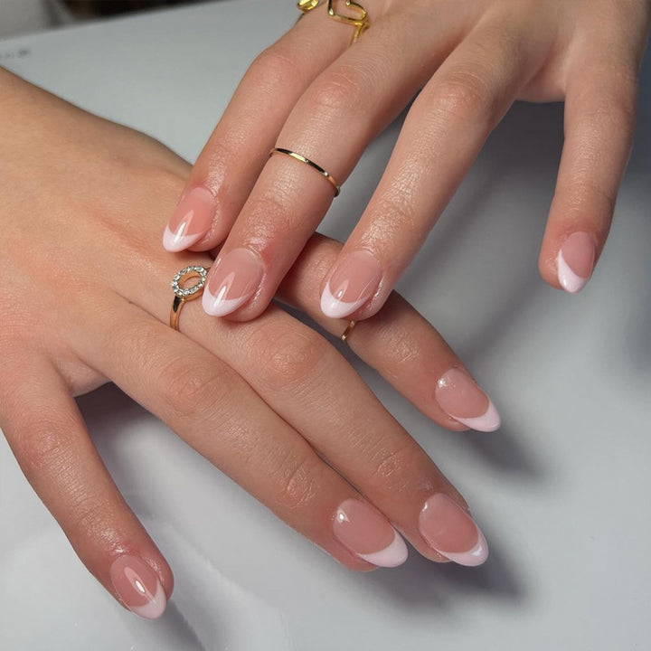 Premium French Tip Press-On Nails Bowlift 1789389350