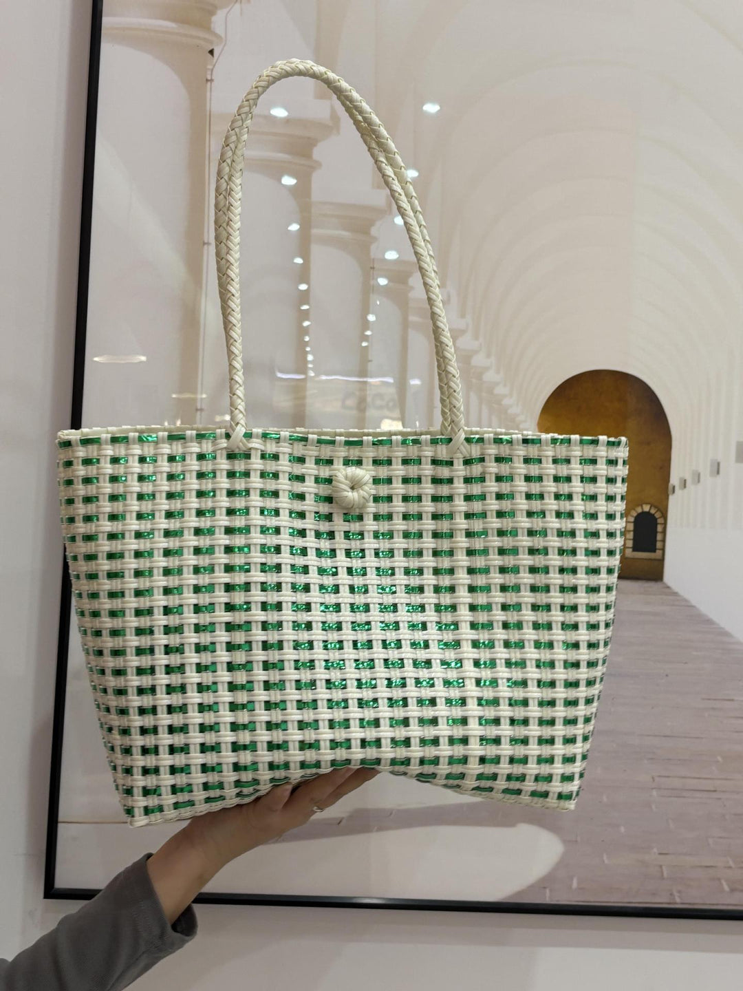 Handwoven shopping bag Bowlift