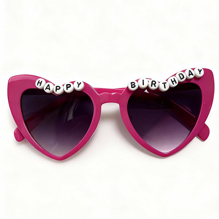 Fun Themed Heart-Shaped Sunglasses Bowlift