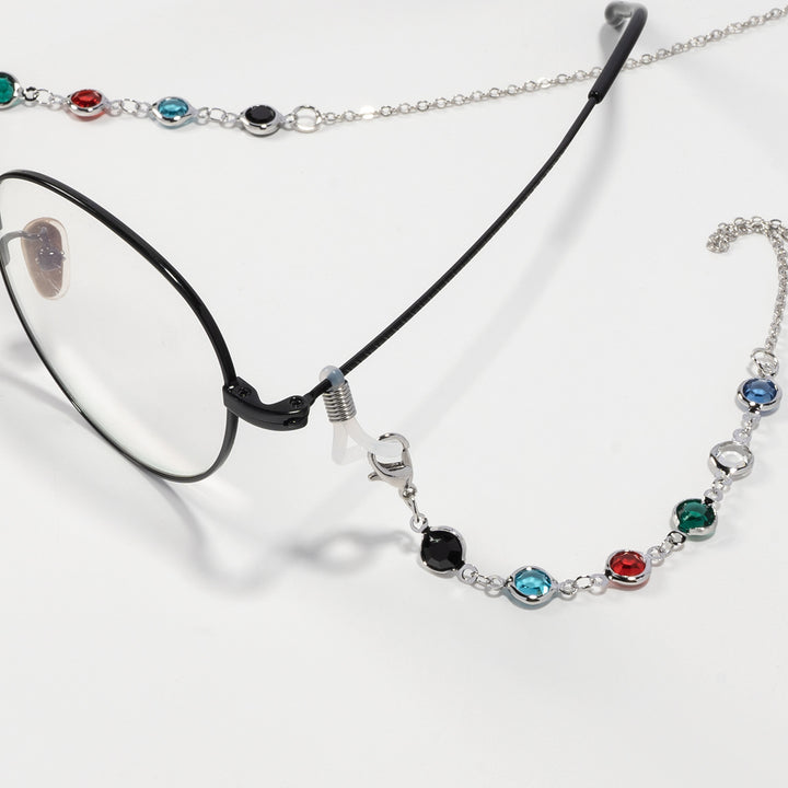 Elegant Gemstone Eyewear Chain Bowlift