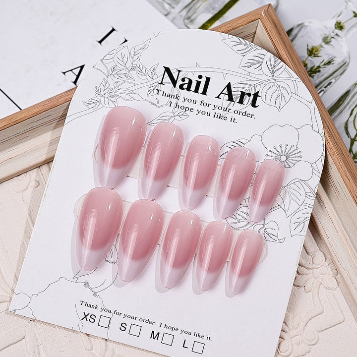 Elegant French Tip Press-On Nail Tips Bowlift