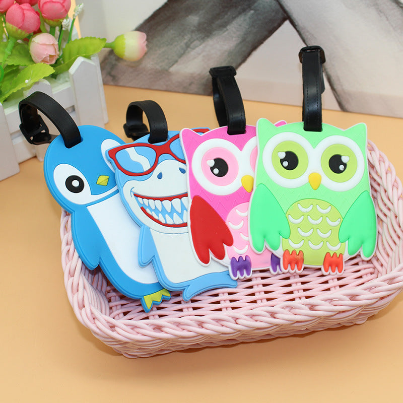 Unisex Cute Penguin Luggage Tag Bowlift