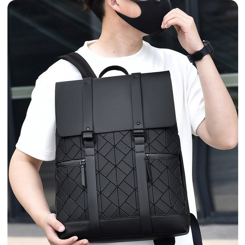 Stylish Geometric Design Bowlift Backpack