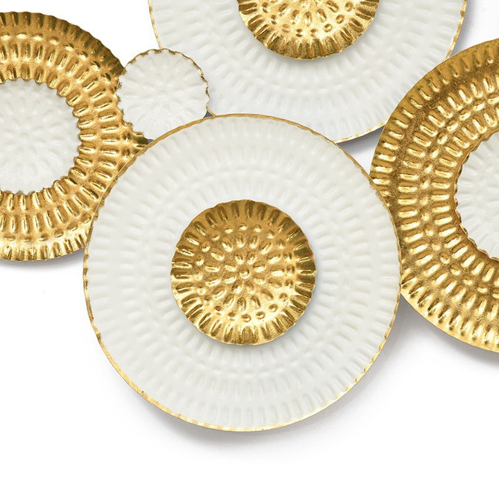 Modern Decorative Wall Sculpture with Circular Design Bowlift