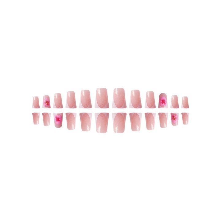 Floral Acrylic Nail Art Set Bowlift