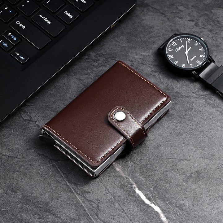 RFID-Blocking Leather Cardholder Bowlift