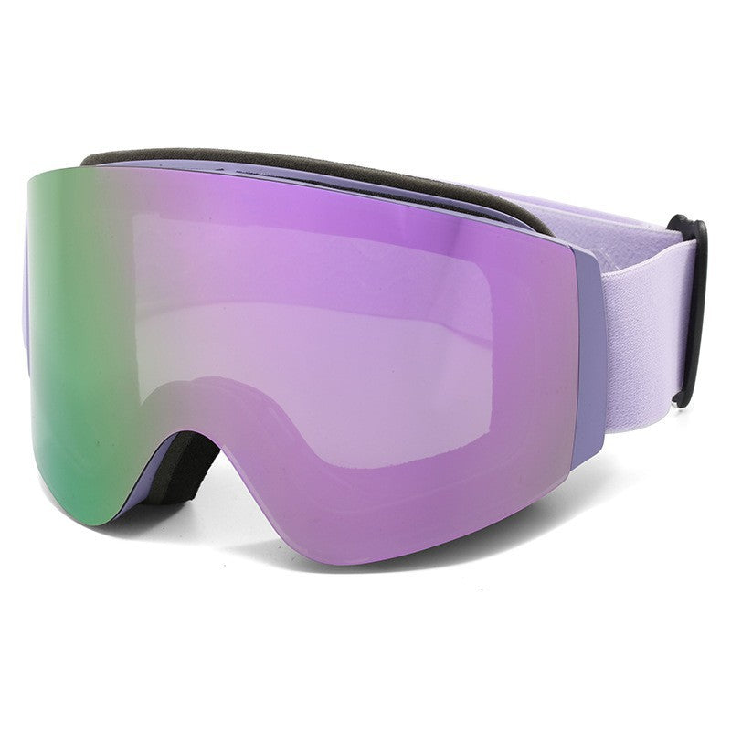 Ladies ski goggles with side glare protection and antifog coating Bowlift