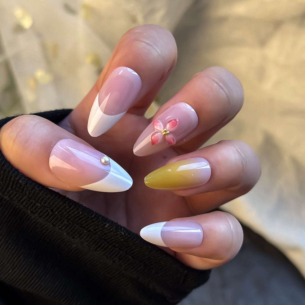 Elegant Press-On Nail Art Set Bowlift