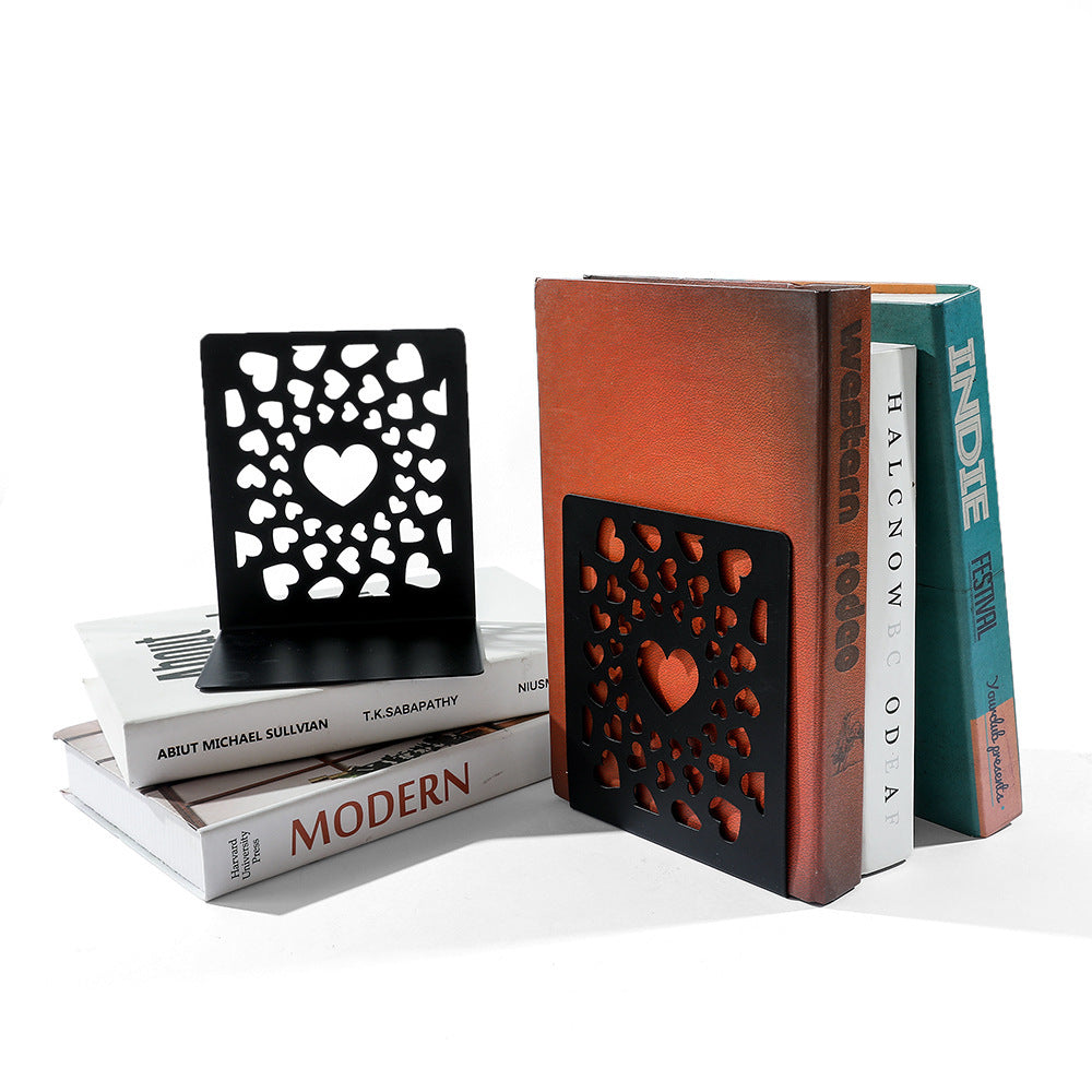 Heart-Shaped Decorative Bookends