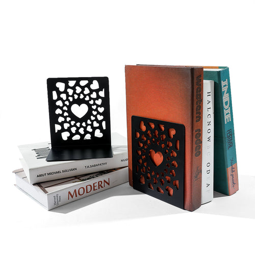 Heart-Shaped Decorative Bookends