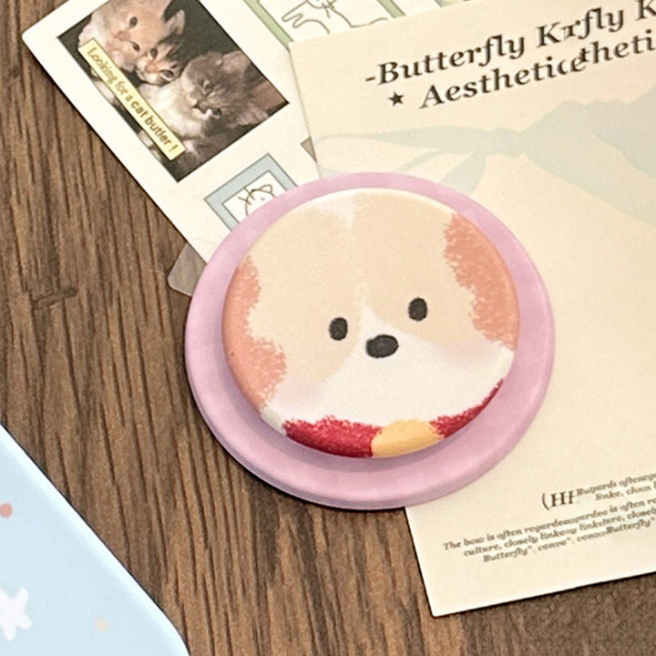Cute Dog Smartphone Finger Holder Bowlift