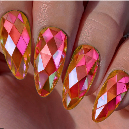 Decorative Faceted Press-On Nail Tips Bowlift