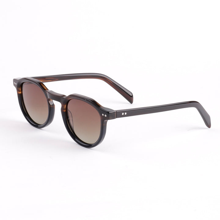 Ladies' fashionable sunglasses with stylish round frame and UV protection Bowlift