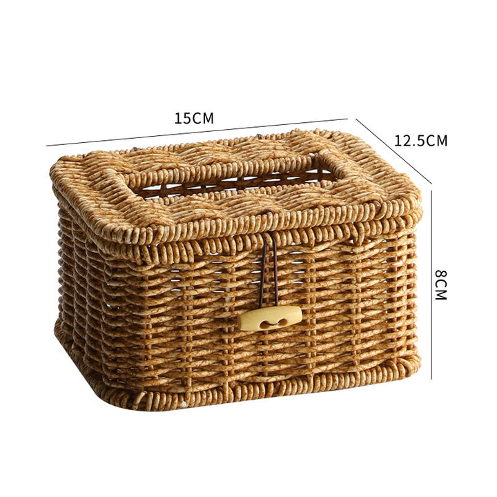 Handcrafted Wicker Storage Box Bowlift