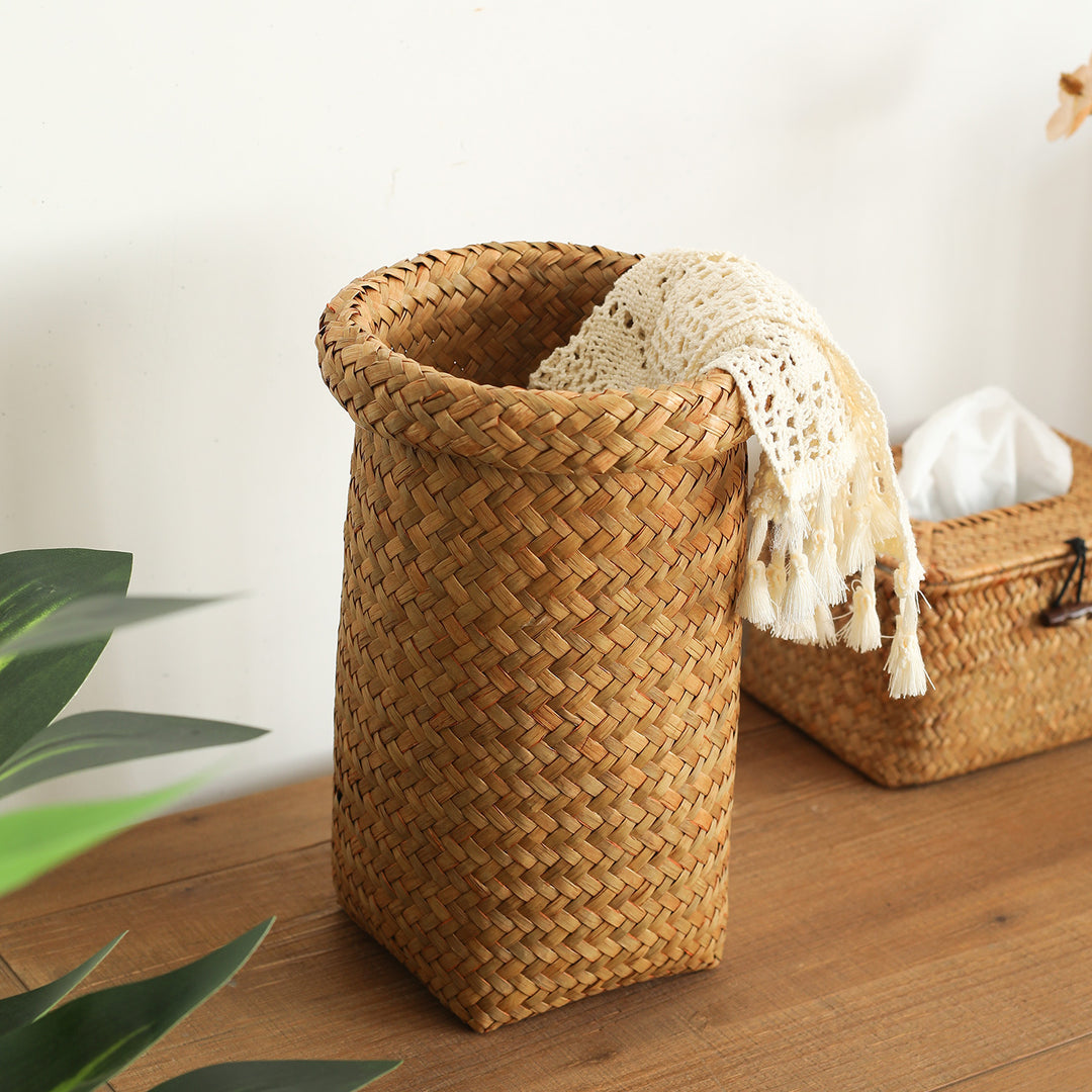 Handwoven Storage Cylinder Bowlift