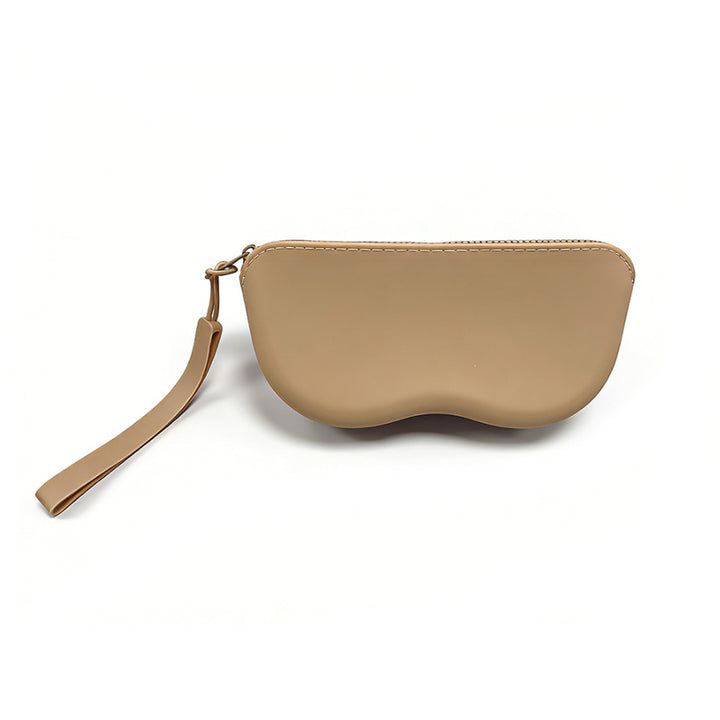 Molded silicone protective sunglasses case with paracord wrist strap and 3D floral eyewear applique Bowlift