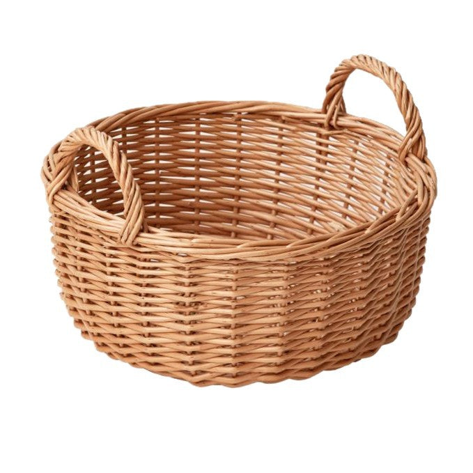 Beef Handcrafted Basket with Handle Bowlift