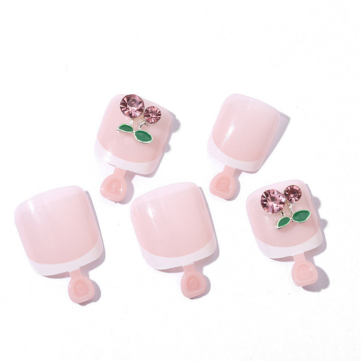 Nail art set with playful floral design Bowlift