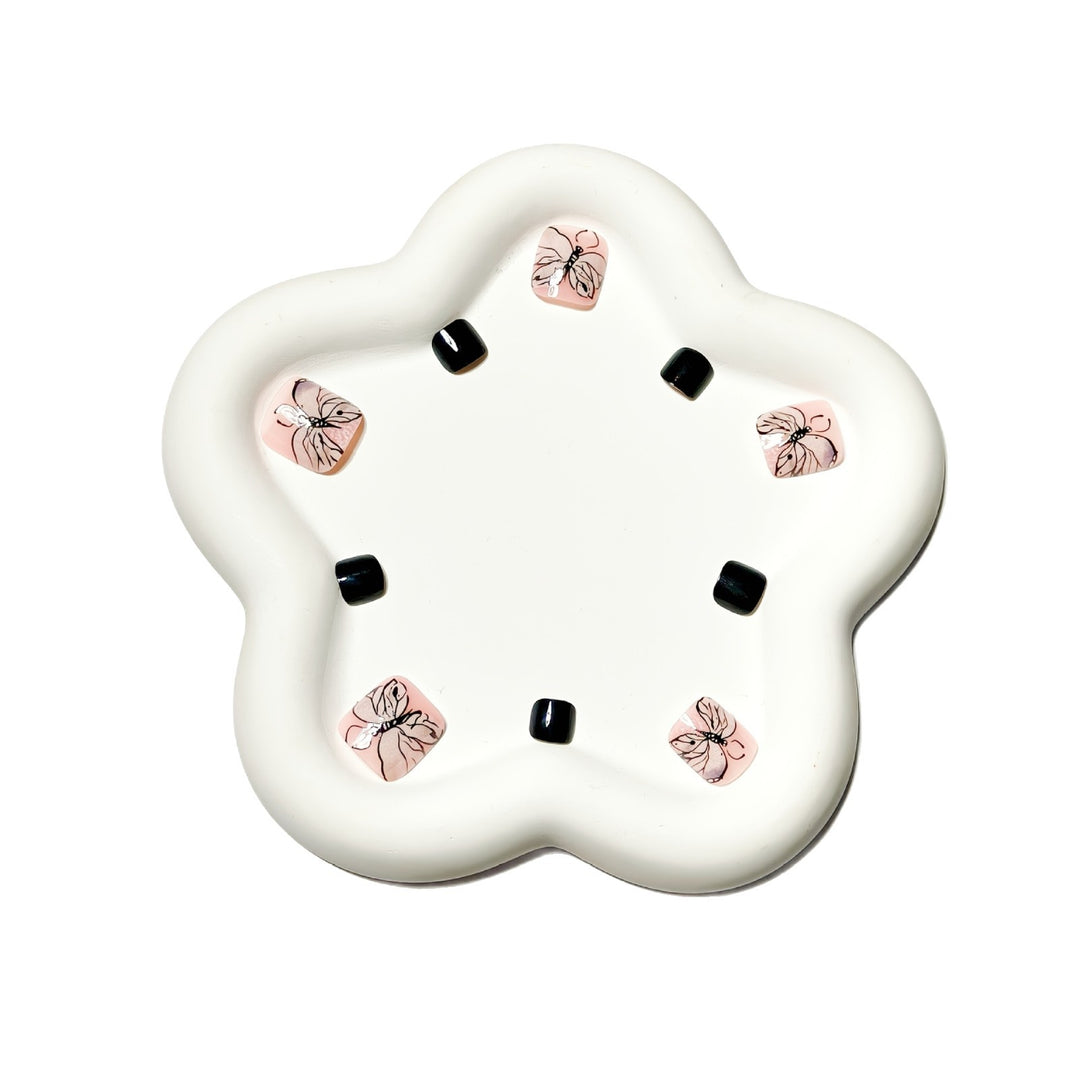 Artistic Butterfly Design Nail Art Bowlift