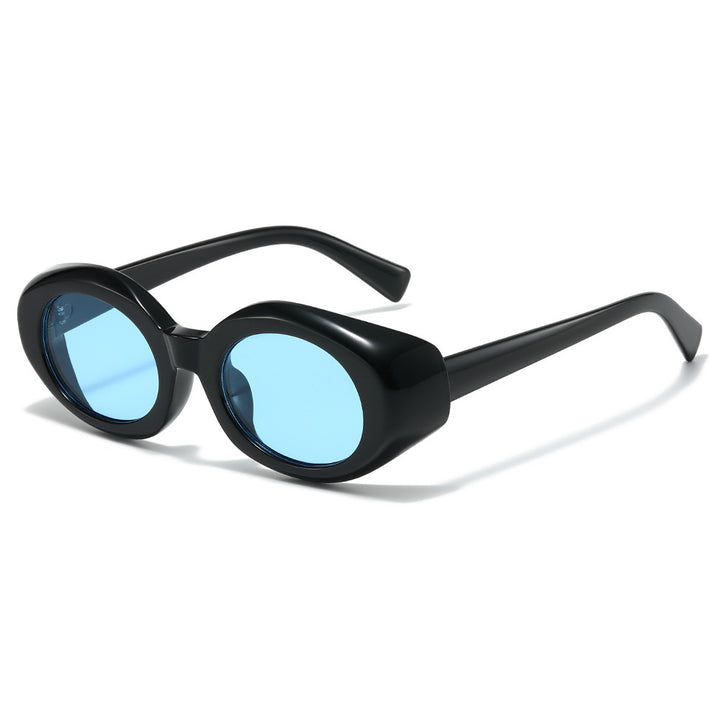 Oversized Geometric Sunglasses with Thick Frames Bowlift