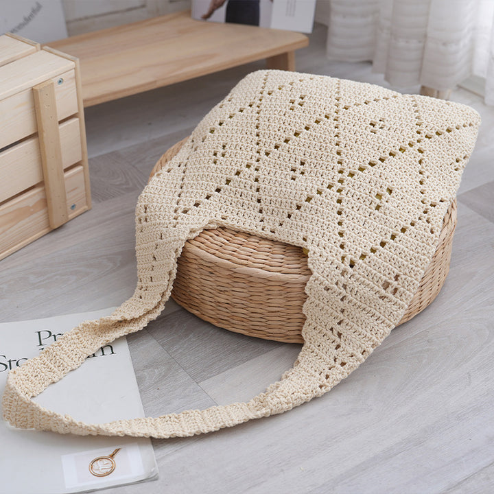 Handmade Macrame Tote Bag Bowlift