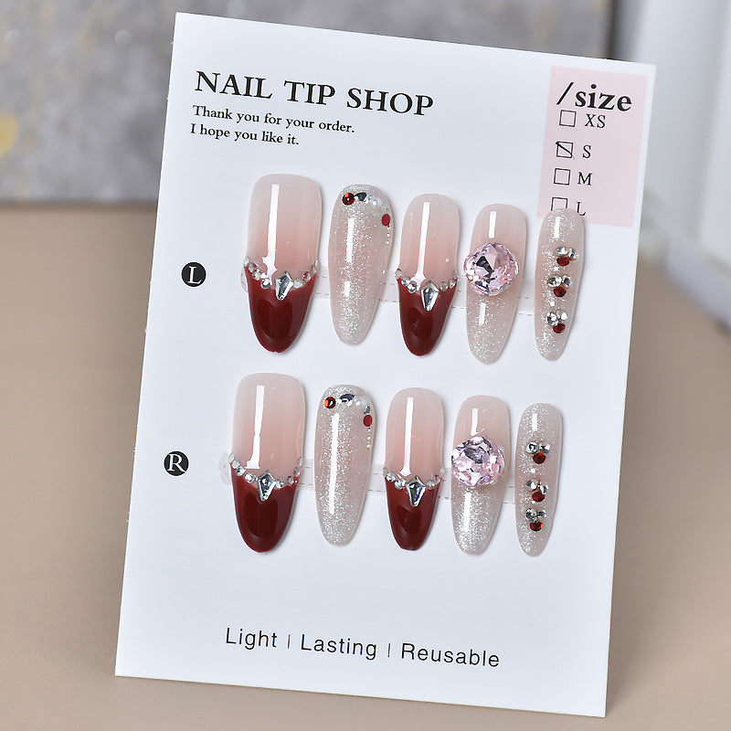 Decorative Glamour Press-On Nail Extensions Bowlift