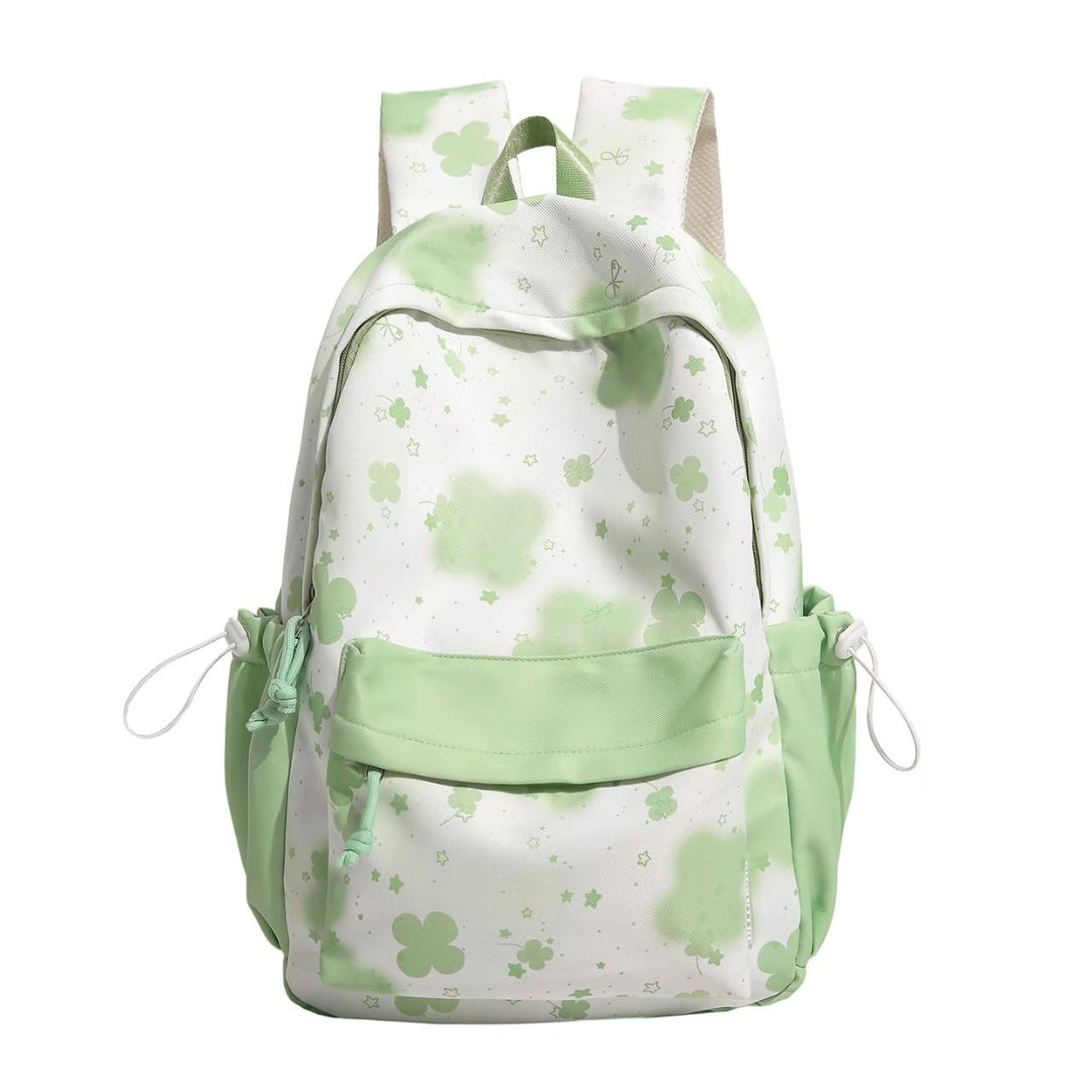 Leisure backpack with cheerful floral design and versatile storage space Bowlift