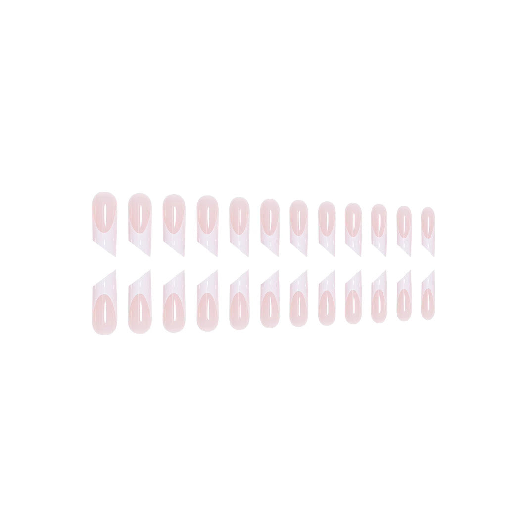 Elegant French Tip Acrylic Nail Art Extensions Bowlift
