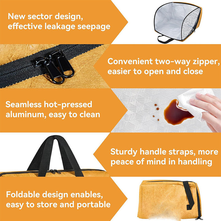 Insulated transport bag for hot food Bowlift