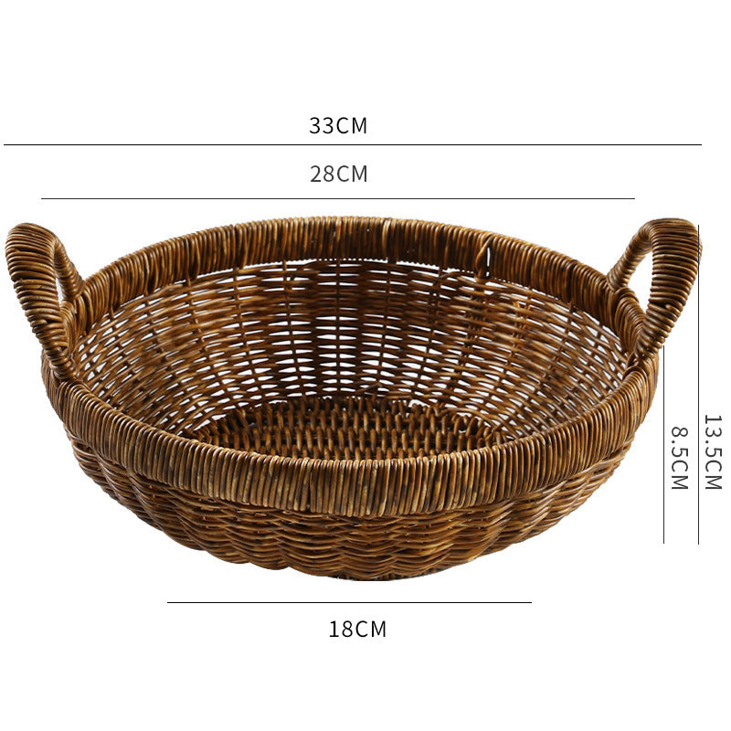 Unisex Practical Fruit and Vegetable Container with Two Handles Bowlift